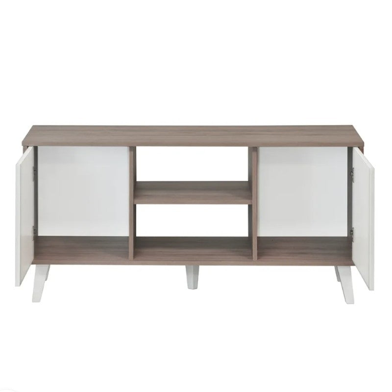 Rack Tv Atlanta Roble Santana/Blanco