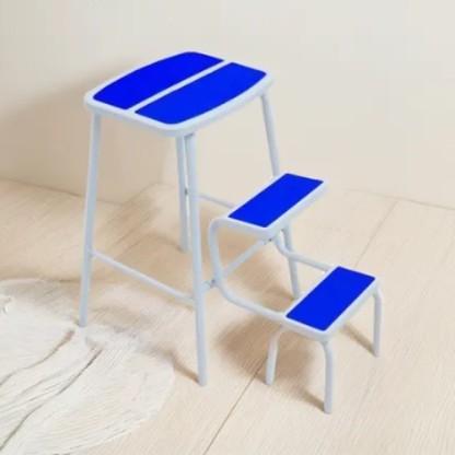 Piso Escala Titán Azul Blanco