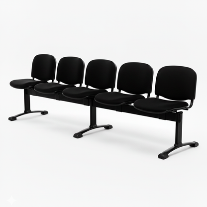 Banqueta ISO Pata Split Tapizada Negro