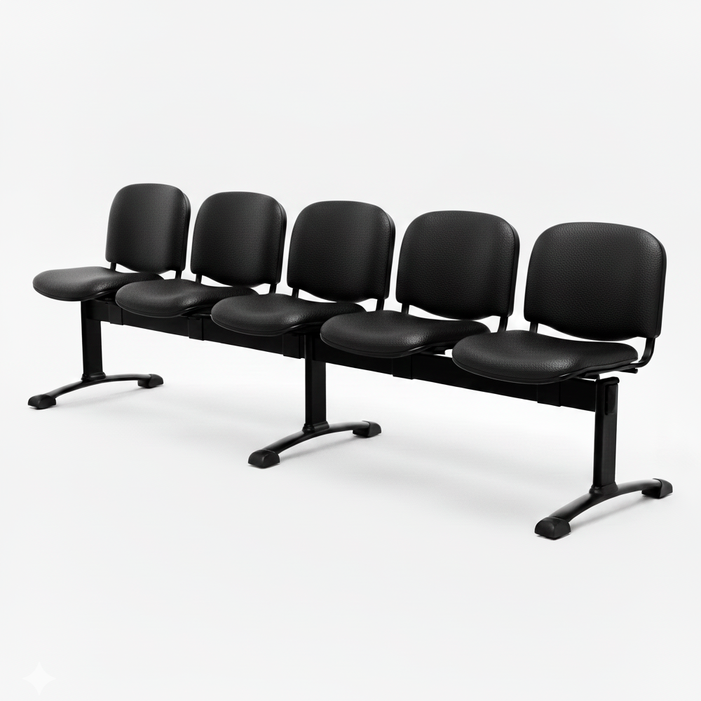 Banqueta ISO Pata Split Tapizada Negro