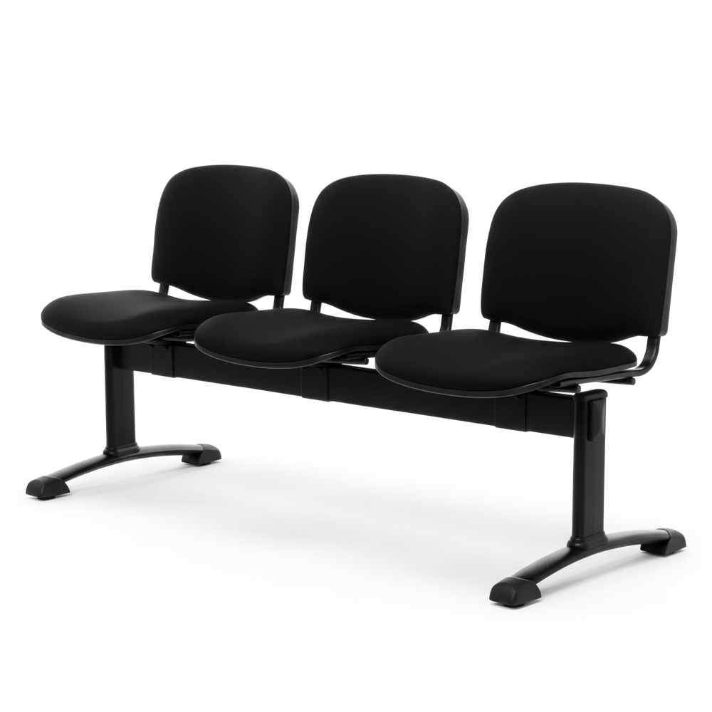 Banqueta ISO Pata Split Tapizada Negro