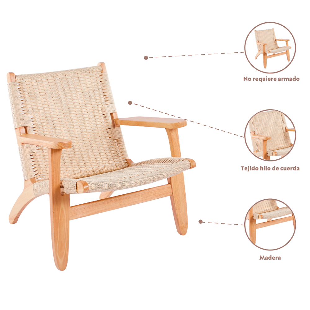 Butaca Danesa Wegner