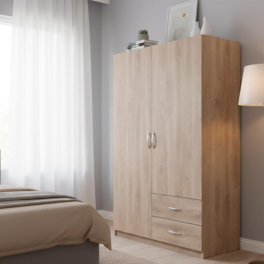 Closet 120x50x180 2 Puertas 2 Cajones Jerez