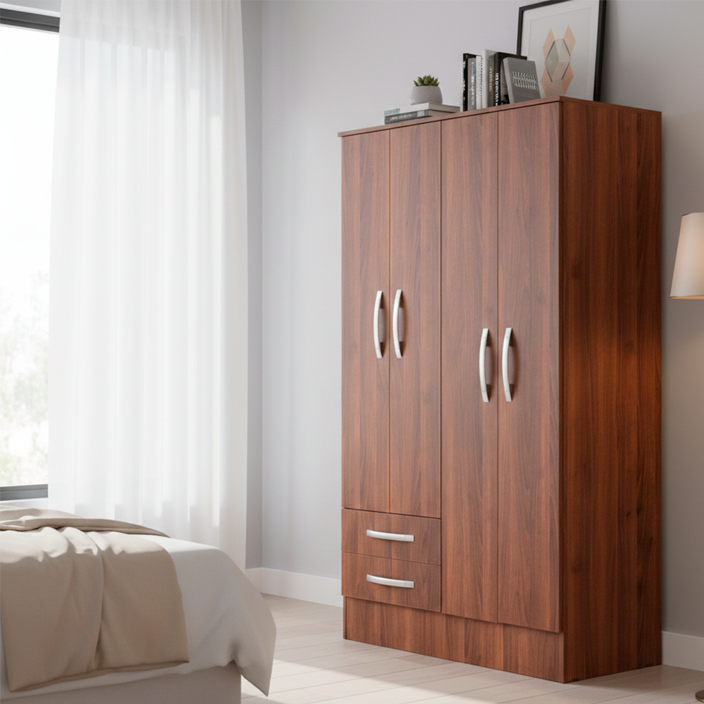 Closet 4 Puertas 2 Cajones