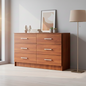 Cómoda 6 Cajones Nogal