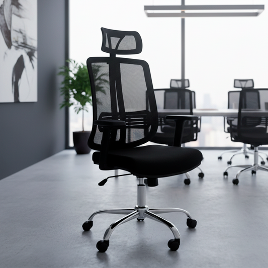 Silla Escritorio Ergoflex Base Cromada