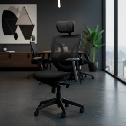 Silla Escritorio Look con Cabecero