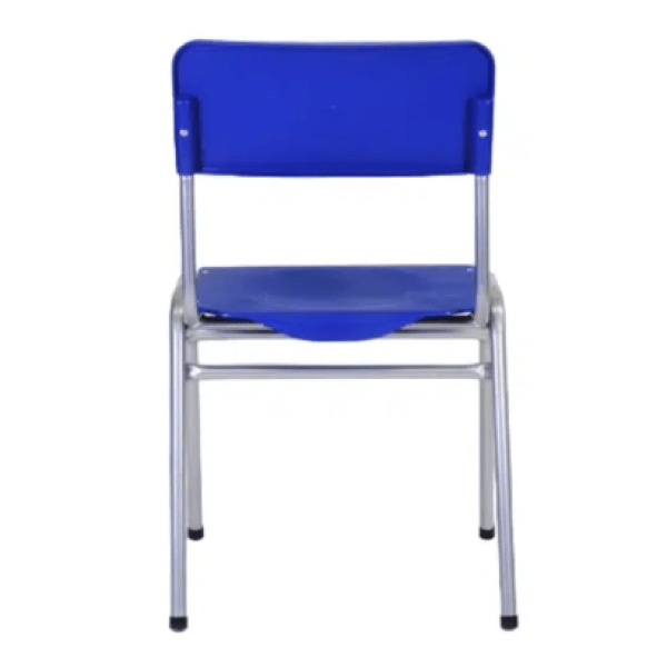 Silla Apilable Escolar Polipropileno Azul - Relámpago.Shop