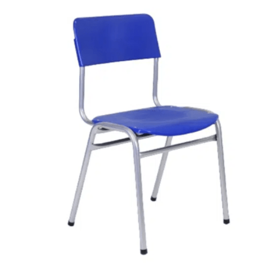Silla Apilable Escolar Polipropileno Azul - Relámpago.Shop