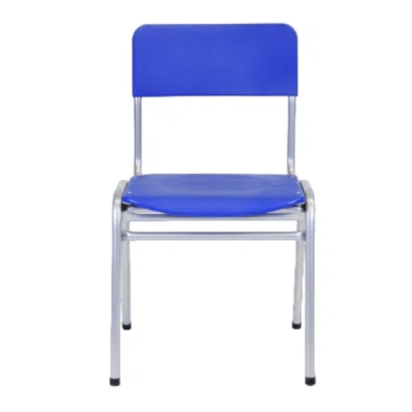 Silla Apilable Escolar Polipropileno Azul - Relámpago.Shop