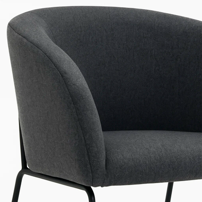 Sillón Arko de Terciopelo Gris