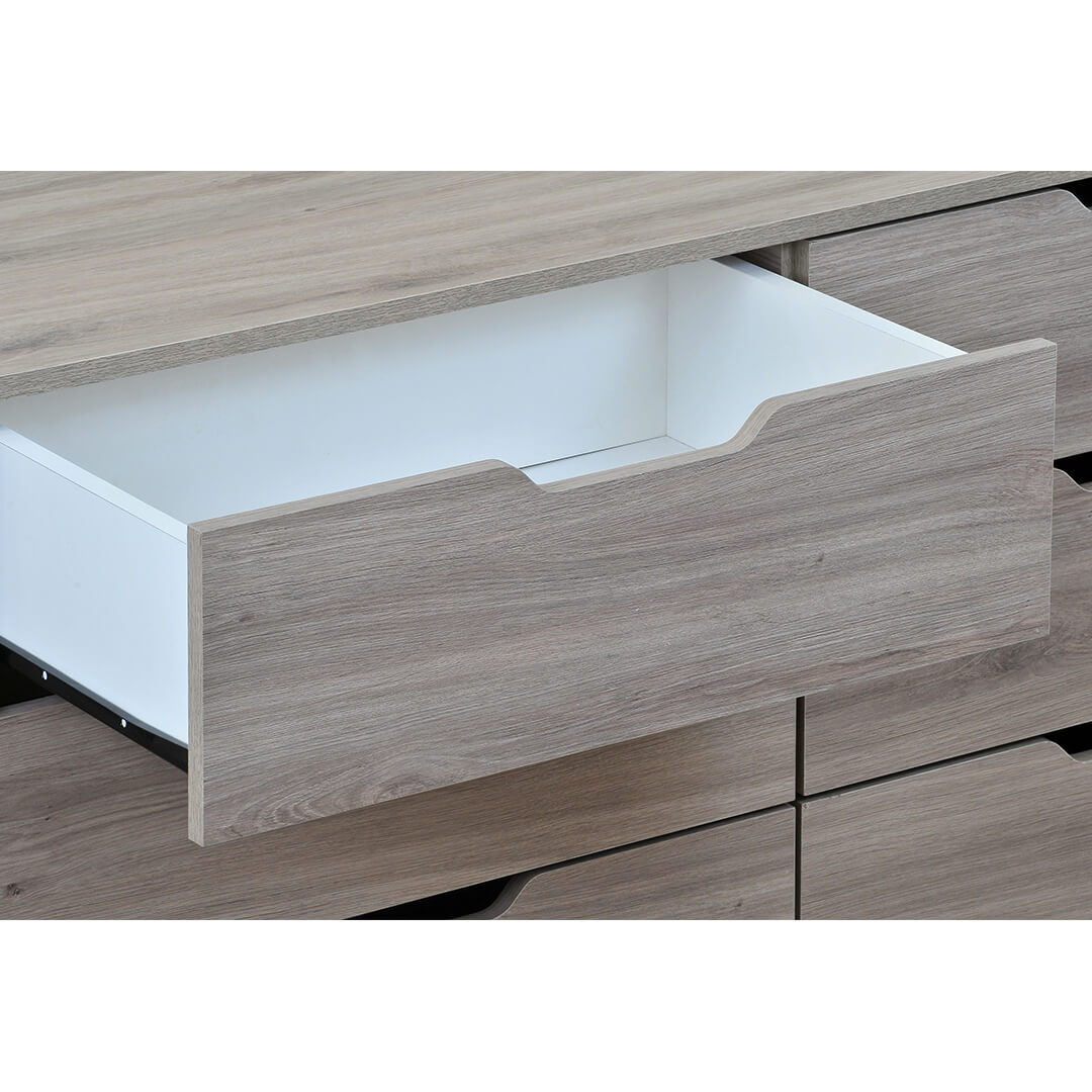 Cómoda 6 Cajones Misuri - Relámpago.Shop