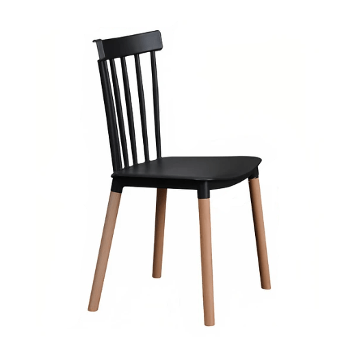 Pack de 4 Sillas Windsor Negras - Relámpago.Shop